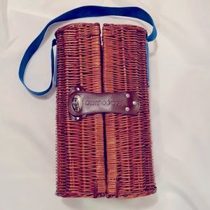 Vintage Grey Goose wicker carrier